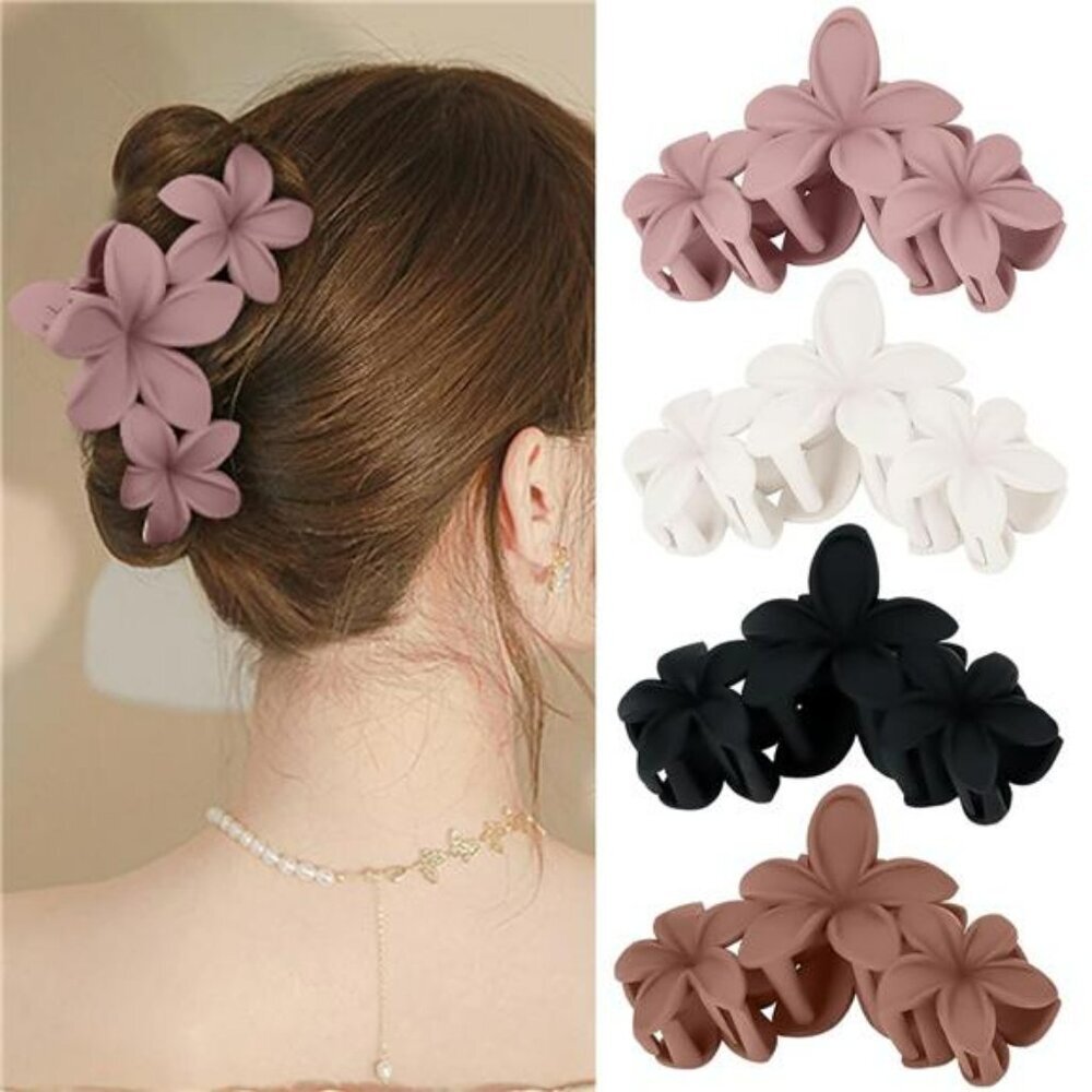 Large non slip claw hair clips set strong hold for thick hair women girls